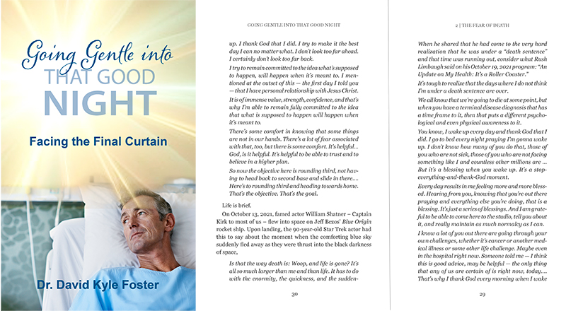 Cover and book design for author facing prospect of imminent death.