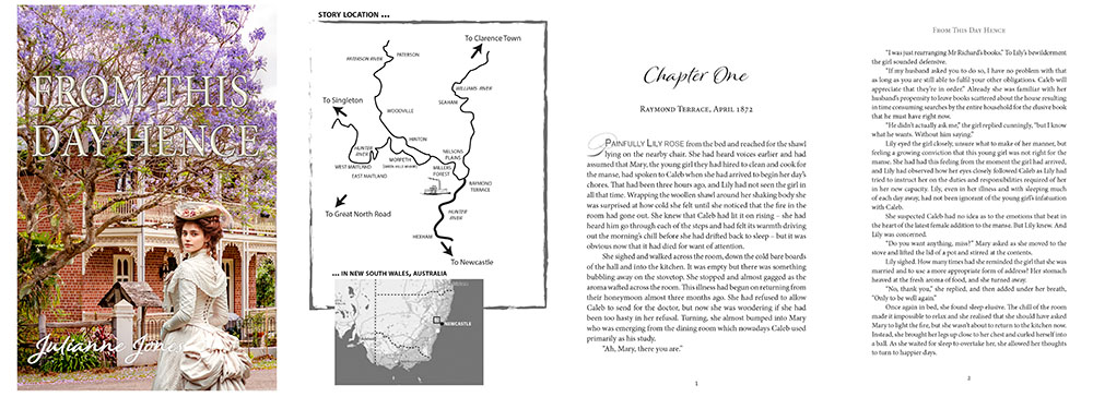 Book and cover design for historical fiction trilogy by self-publishing author
